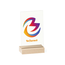 Load image into Gallery viewer, Acrylic Sign with Wooden Stand
