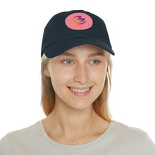 Load image into Gallery viewer, Dad Hat with Leather Patch *Round*
