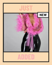 Load and play video in Gallery viewer, Charming Feather Crop Top *see-through*
