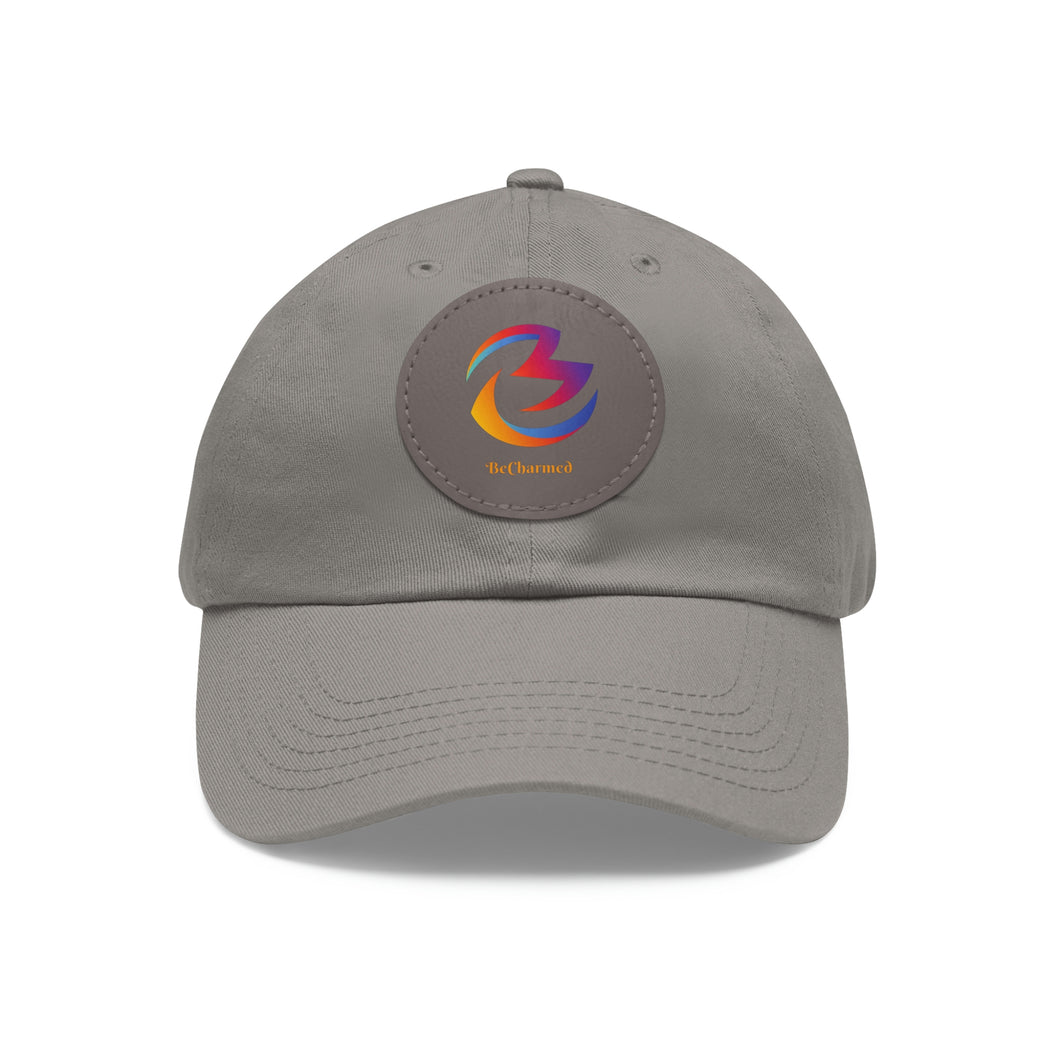 Dad Hat with Leather Patch *Round*