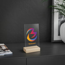 Load image into Gallery viewer, Acrylic Sign with Wooden Stand
