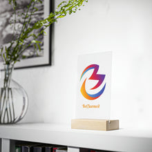 Load image into Gallery viewer, Acrylic Sign with Wooden Stand
