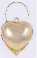 Load image into Gallery viewer, Rhinestone Heart Shape Box Clutch
