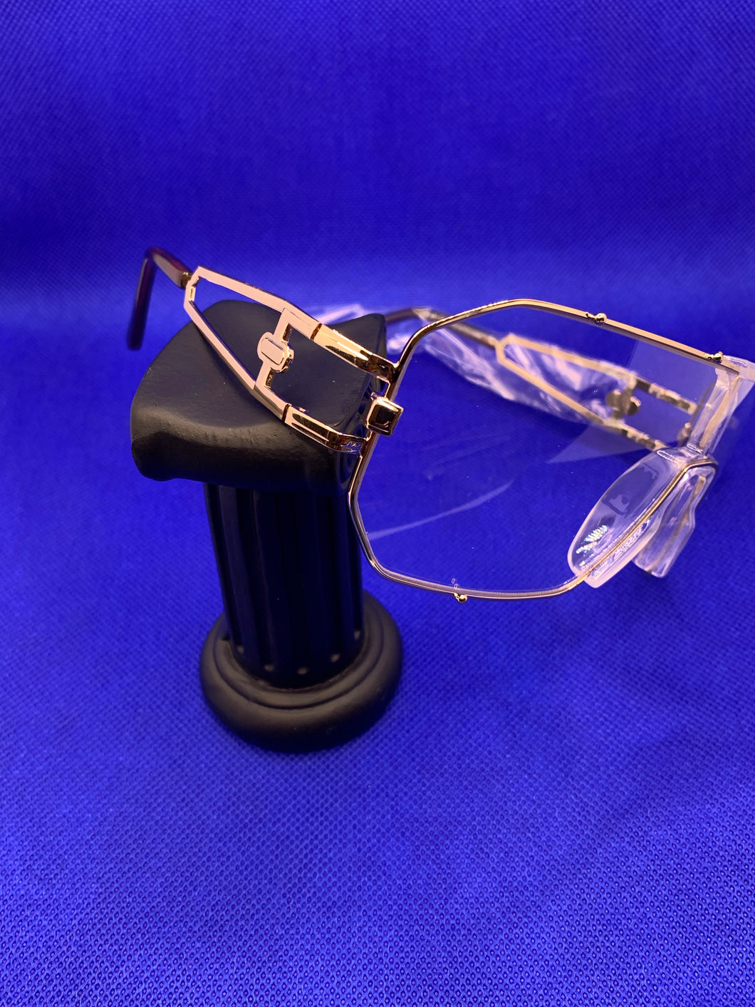 Gold 80’s Square Clear Glasses