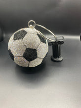 Load image into Gallery viewer, Crystal Pave Soccer Ball Pendant Clutch
