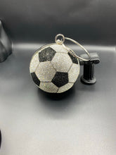 Load image into Gallery viewer, Crystal Pave Soccer Ball Pendant Clutch
