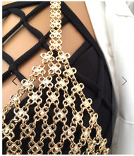 Load image into Gallery viewer, Gold Mesh Chain Bra
