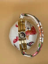 Load image into Gallery viewer, Cream Floral Ball Shaped Handbag
