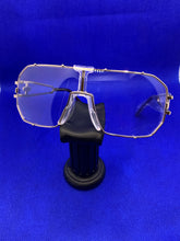 Load image into Gallery viewer, Gold 80’s Square Clear Glasses
