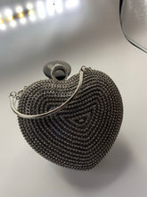 Load image into Gallery viewer, OUR SIGNATURE!! Rhinestone Puff Heart Shape Box Clutch
