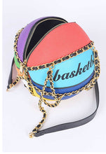 Load image into Gallery viewer, Multi Color Basketball Chain Strap Swing Bag
