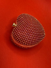 Load image into Gallery viewer, Rhinestone Mesh Heart Box Clutch *RED/BLUE*
